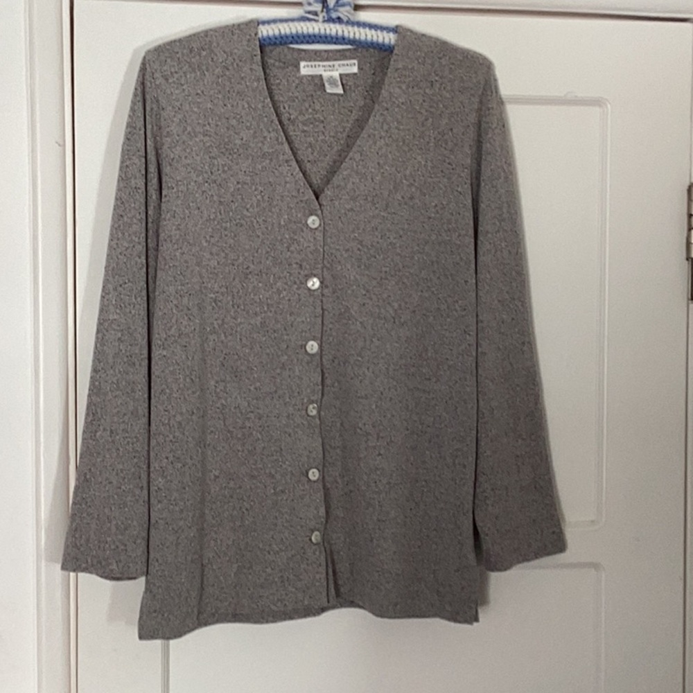 Josephine Chaus Heathered Grey Sweater